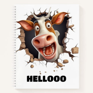 Cuaderno Diversión divertida de la granja de personalizados