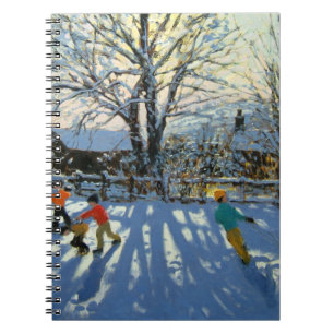 Cuaderno Diversión en la nieve Tideswell Derbyshire