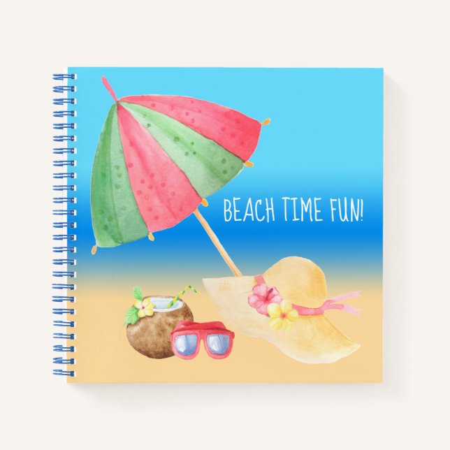 Cuaderno ¡Diversión en la playa! (Anverso)