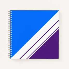 Cuaderno Diversión Negrita Purple Bright Rayas de Carreras 