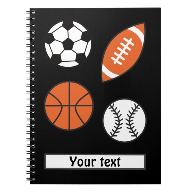 Cuaderno Divertida bola deportiva (Frente)