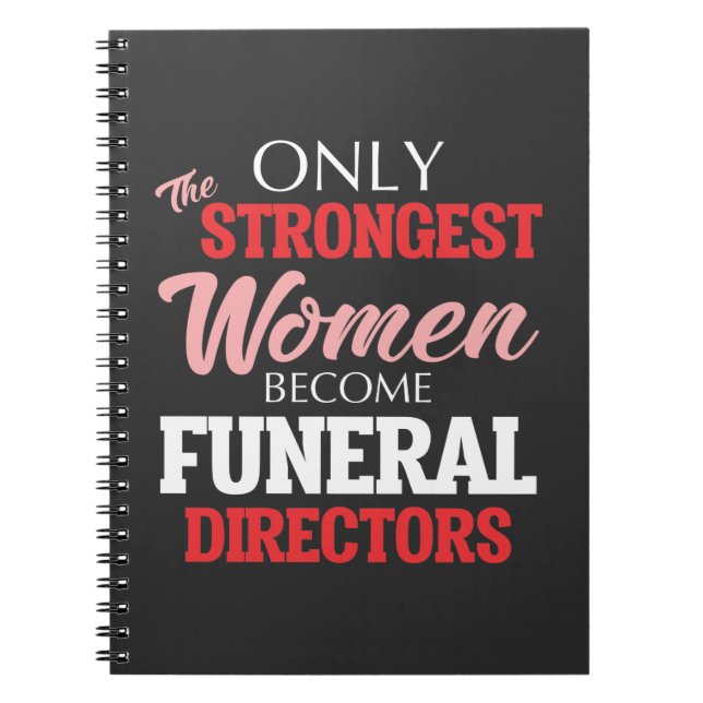 Cuaderno Divertida directora funeraria mujer Morticista Mam (Frente)