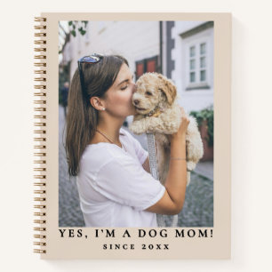Cuaderno Divertida Monada Mamá Perro Personalizada Una Foto