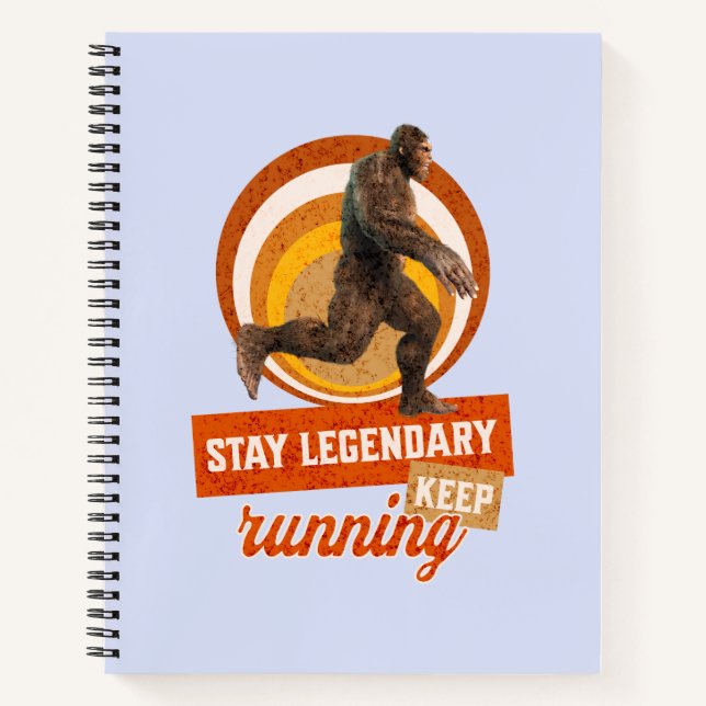 Cuaderno Divertida Motivación para Correr de Bigfoot (Anverso)