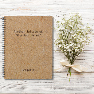 Cuaderno Divertida "¿Por qué estoy aquí?" Reunión de oficin