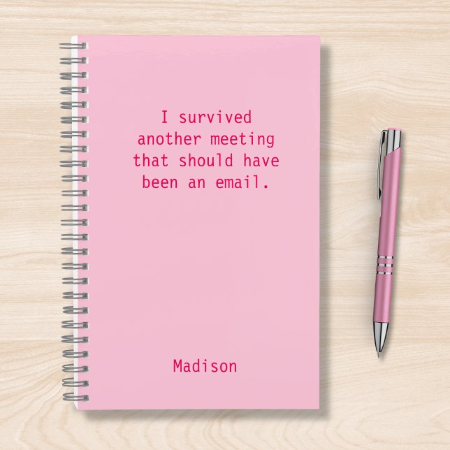 Cuaderno Divertida reunión personalizada de la oficina sobr (Subido por el creador)