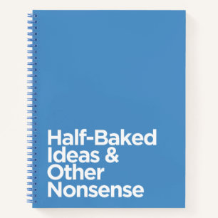 Cuaderno Divertidas ideas azules a medias y otras tonterías
