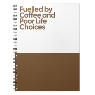 Cuaderno Divertido Alimentado por Café