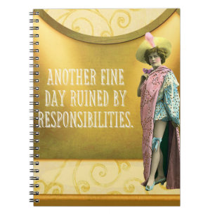 Cuaderno Divertido Arruinado Por Responsabilidades