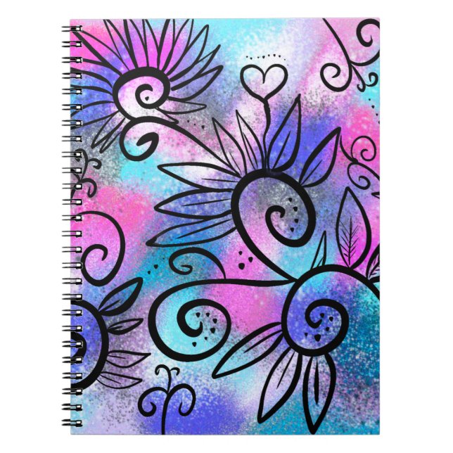 Cuaderno Divertido arte floral (Frente)