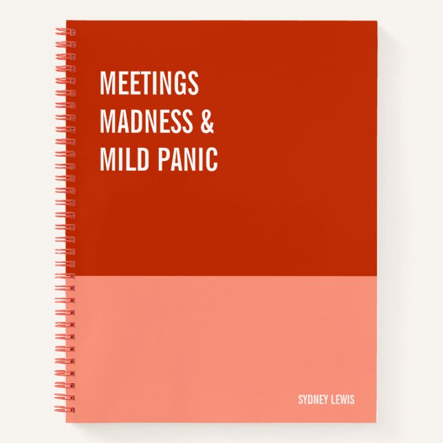Cuaderno divertido, bloc de notas humorístico, dia (Anverso)