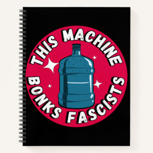 Cuaderno Divertido corte Esta máquina fascista a los fascis
