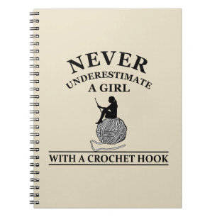 Cuaderno Divertido crochet cita regalo de crocheters