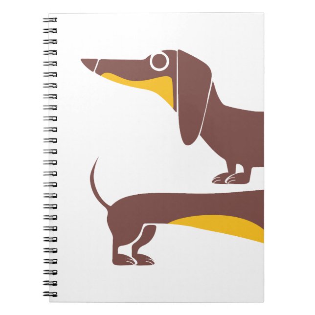 Cuaderno Divertido dachshund lindo para padres de perros la (Frente)