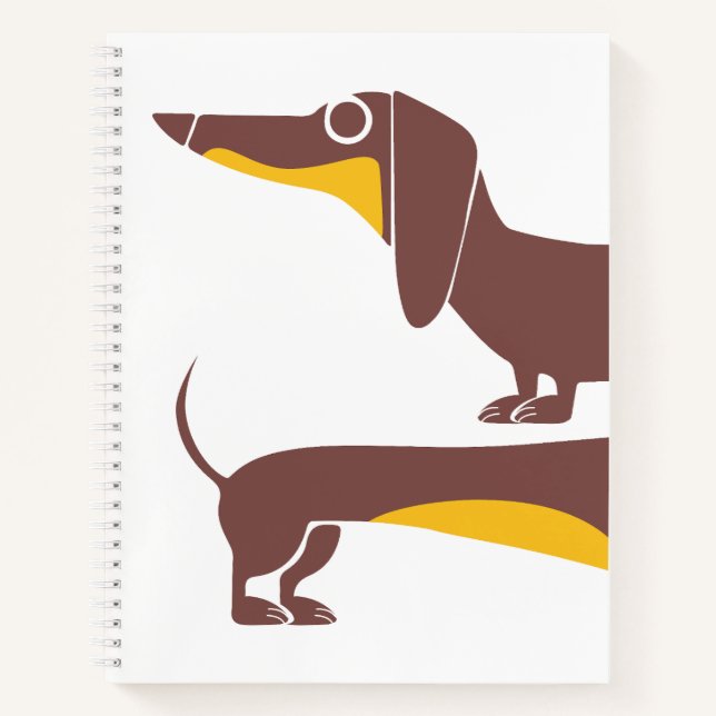 Cuaderno Divertido dachshund lindo para padres de perros la (Anverso)