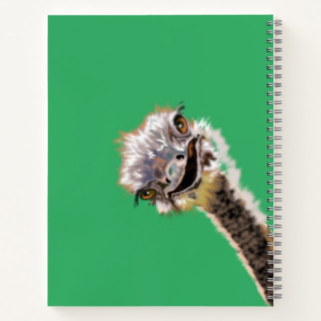 Cuaderno divertido de avestruz (Reverso)