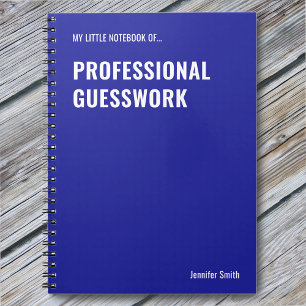 Cuaderno divertido de conjeturas profesionales