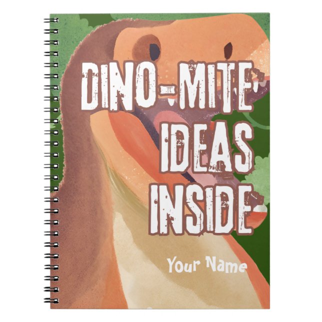 Cuaderno Divertido de Dinosaurios para Niños Genia (Frente)