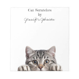 Cuaderno divertido de gato atigrado