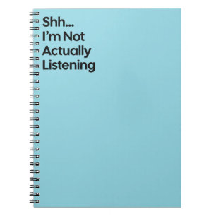 Cuaderno divertido de no escuchar