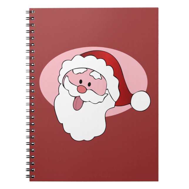 Cuaderno divertido de Santa personalizado (Frente)