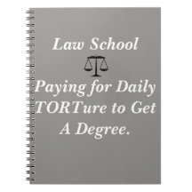 Cuaderno divertido del colegio de abogados