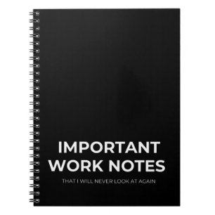 Cuaderno Divertido del trabajo