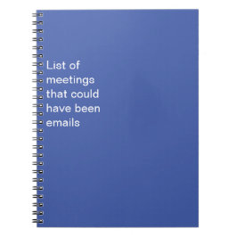Cuaderno Divertido Demasiadas Reuniones