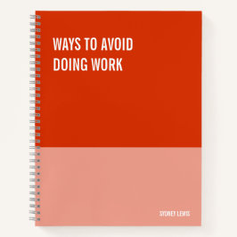 Cuaderno divertido, Diario de almohadilla de escri