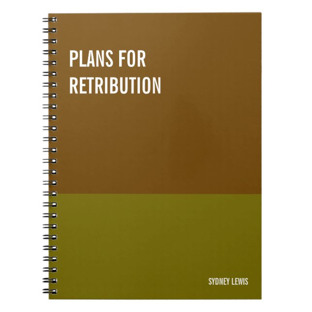 Cuaderno divertido, Diario de almohadilla de escri (Frente)