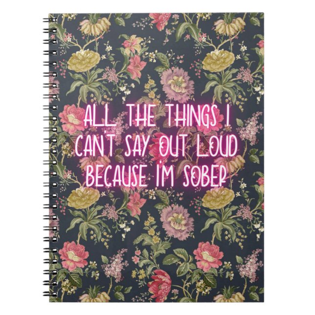 Cuaderno Divertido Diario de Sobriedad (Frente)