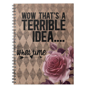 Cuaderno Divertido diario para brillantemente malas ideas