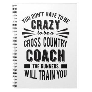 Cuaderno Divertido entrenador de campo cruzado Crazy