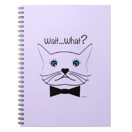 Cuaderno Divertido Espera... ¿Qué? Gato cruzado, Guay