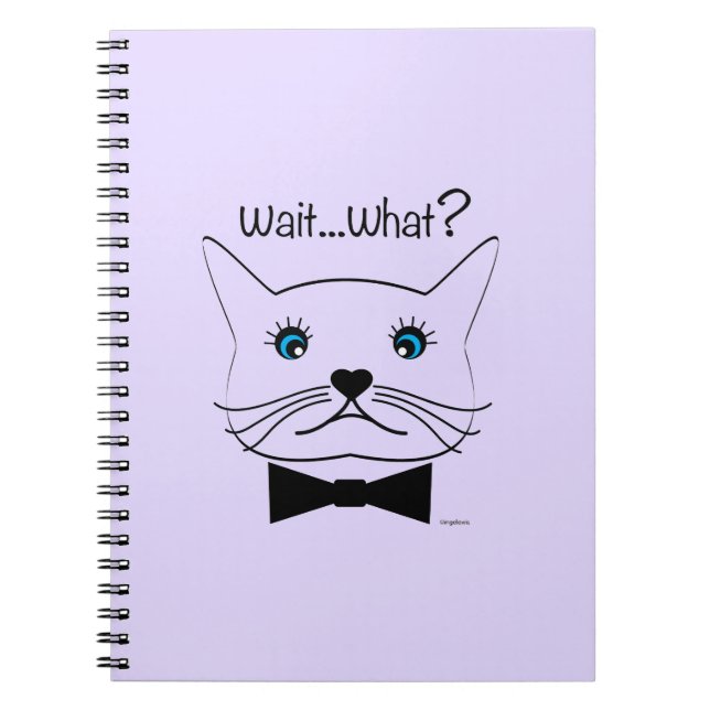 Cuaderno Divertido Espera... ¿Qué? Gato cruzado, Guay (Frente)