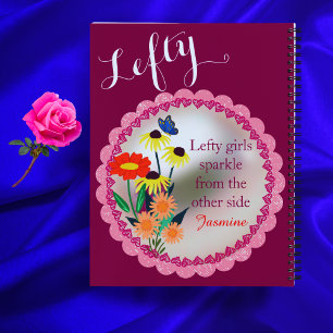Cuaderno Divertido Estilo Escolar zurdo con nombre personal