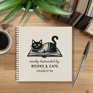 Cuaderno divertido fácilmente distraído por libros