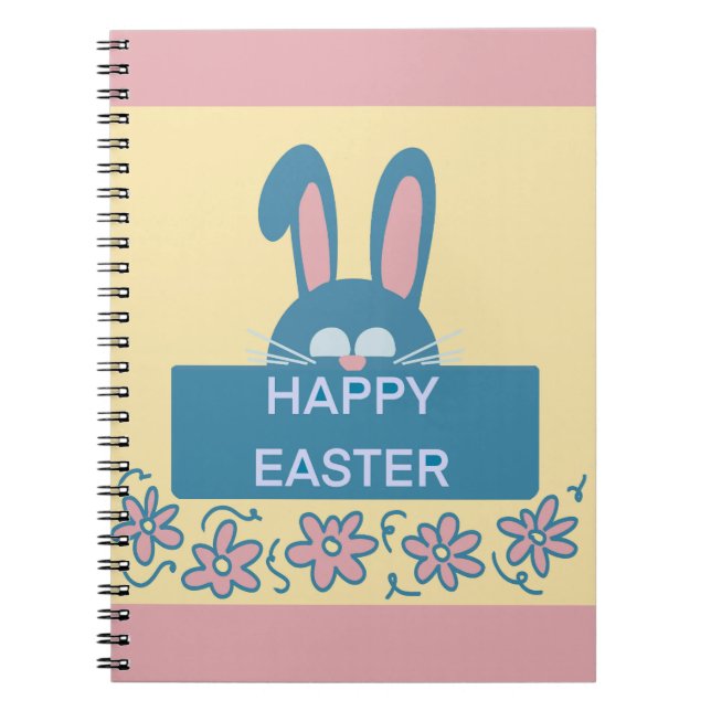 Cuaderno Divertido Feliz Pascua Bunny (Frente)