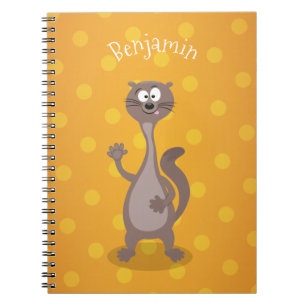 Cuaderno Divertido ilustracion personalizado de comadreja s