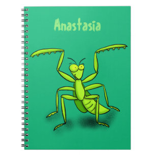 Cuaderno Divertido ilustracion personalizado de mantis de o