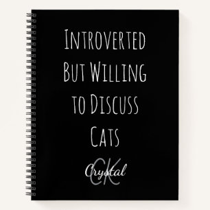 Cuaderno Divertido Introvertido Pero Dispuesto a Discutir G