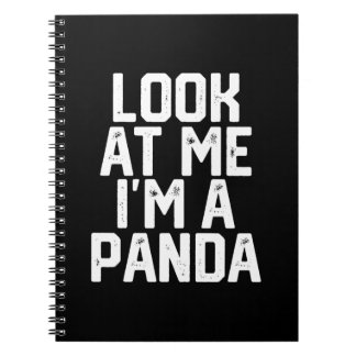 Cuaderno Divertido Lazy Panda Mirarme Soy Un Panda