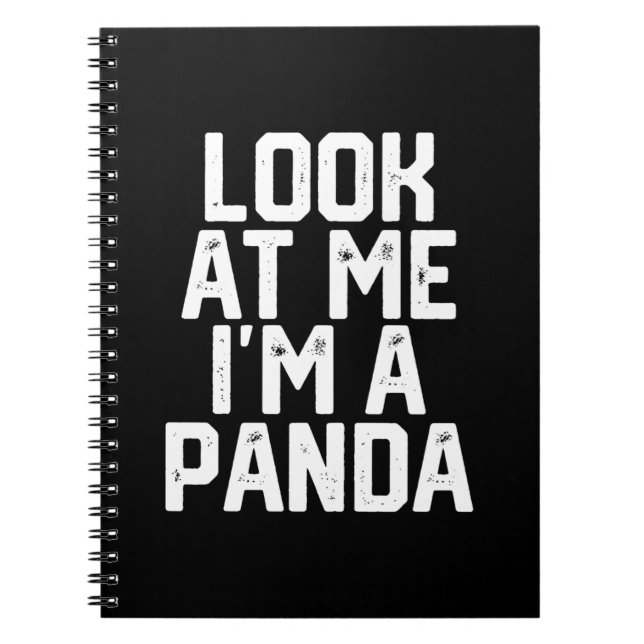 Cuaderno Divertido Lazy Panda Mirarme Soy Un Panda (Frente)