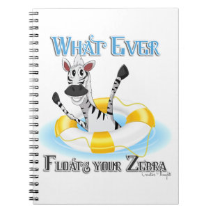 Cuaderno Divertido lo que te flote la cebra