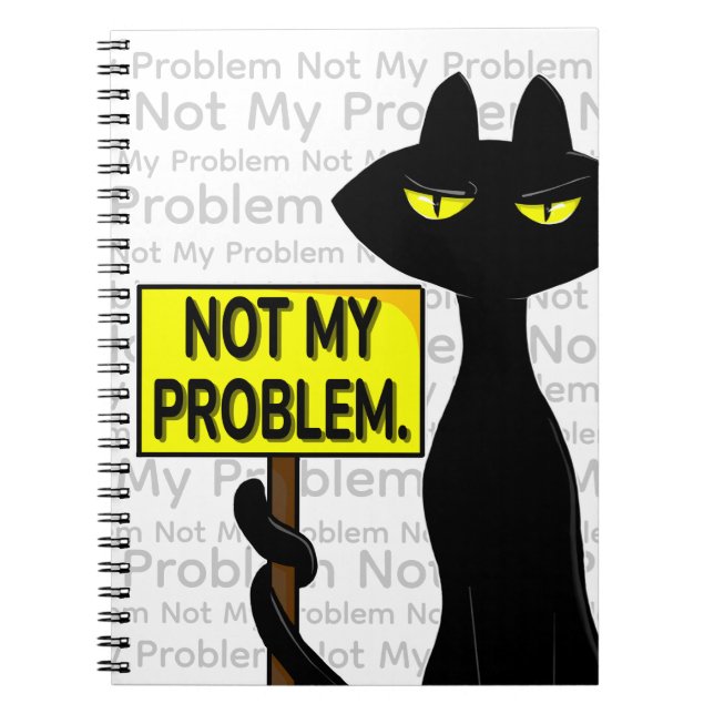 Cuaderno Divertido Mal Boogie - No Es Mi Problema (Frente)