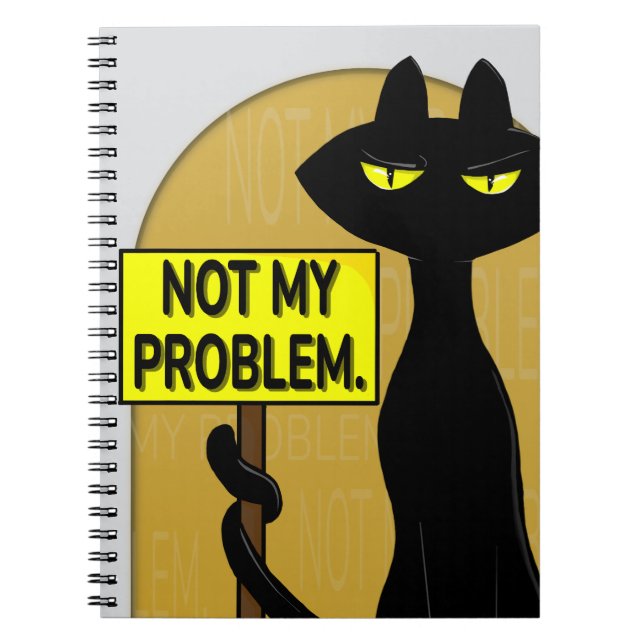 Cuaderno Divertido Mal Boogie - No Es Mi Problema (Frente)