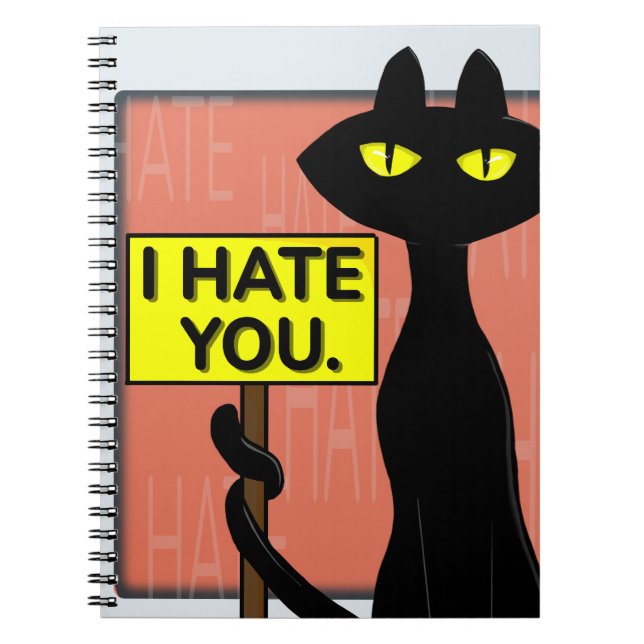 Cuaderno Divertido Mal Boogie - Te Odio (Frente)