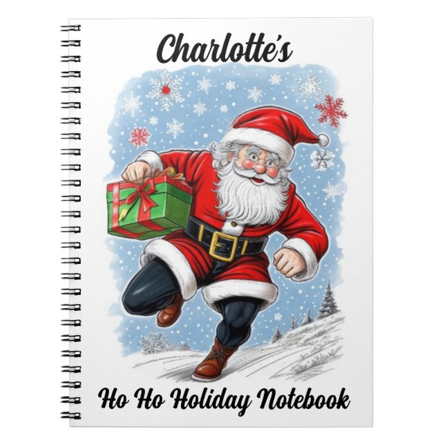Cuaderno Divertido manejo de Santa Claus personalizado (Frente)