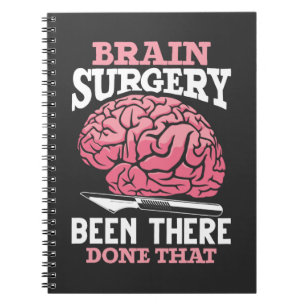 Cuaderno Divertido Médica de Cirugía Cerebral