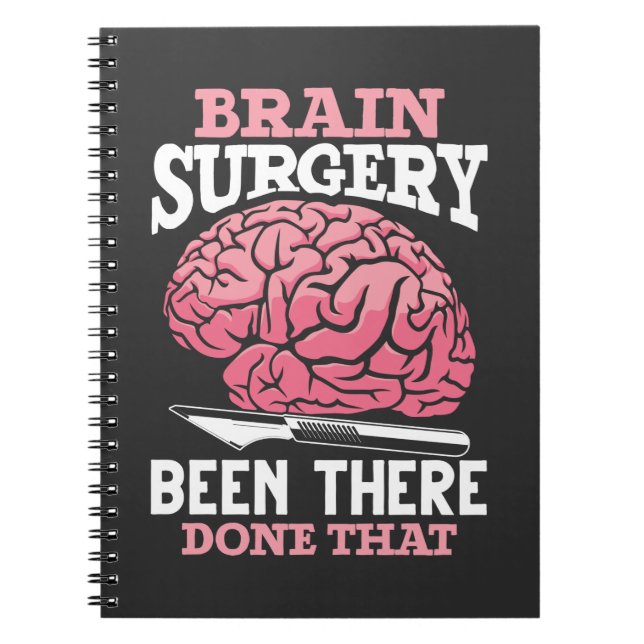 Cuaderno Divertido Médica de Cirugía Cerebral (Frente)